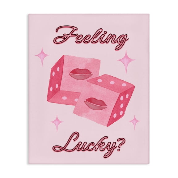 Feeling Lucky? Dice Canvas Wall Art, design by Nina Jacobs
