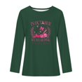 thumbnail image 5 of Pisexur Hauts à Ruban pour Femmes Mode Manches Longues Col Rond Chandails en Molleton Décontractés Sensibilisation au Cancer du Sein Pull Tops Chandails en Molleton Graphiques Inspirants T-Shirts Tops d'Automne pour Femmes, 5 of 5