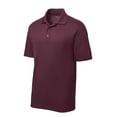 thumbnail image 5 of Sport Tek Teen Unisex Regular Plain Short Sleeves Polo Maroon X-Small, 5 of 6