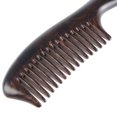 thumbnail image 3 of Onedor Handmade 100% Natural Black Sandalwood Hair Combs - Anti-Static Sandalwood Scent Natural Hair Detangler Wooden Comb With Ripple Shape Handle (Black Sandalwood Wide Tooth With Ripple Shape Handle), 3 of 7