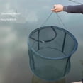 thumbnail image 3 of CNKOO Thickened Zipper Floating Fish Farming Net Cage Crab Trap Temporary Breeding Hanging Cage Fish Protection Storage Net Folding Large Diameter Net Box, 3 of 6