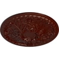 thumbnail image 3 of Ekena Millwork 26"OD x 3"P Tristan Ceiling Medallion (Fits Canopies up to 5 1/2"), Hand-Painted Brushed Mahogany, 3 of 5