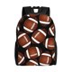 thumbnail image 1 of Balery Brown Football On Black Mochila - Mochila Estilosa y Duradera para Laptop de 15 Pulgadas con Tela Oxford Impermeable, 1 of 8