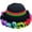 black, variant on Colorful Crochet Ruffle Bucket Hat, Knitted Fisherman Hat, Warm Stretch Knit Hat Women's Fashion Beanie Hat Skull Hat Headwear for Cold Weather Travel