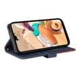 thumbnail image 4 of Case for LG K41S/K51S Leather Wallet Book Flip Folio Stand View Cover - Blue, 4 of 5