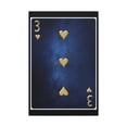 thumbnail image 4 of Three Of Hearts Space Background Playing Card Canvas Wall Art for Home Decor Ready-to-Hang, 4 of 18