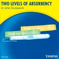 Tampax Cardboard Duopack (Regular/Super) Tampons, Unscented 40 count