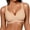Beige, variant on Plus Size Bras for Women Solid Fan Shaped Support Bralette Wireless Push Up Bra Soft Seamless Comfort No Underwire Bra Smooth Lightweight Daily Lounge Bras for Women Bust Green Size XL