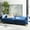 Navy / Brass, variant on SAFAVIEH Tribeca Foldable Sofa Bed Emerald / Steel
