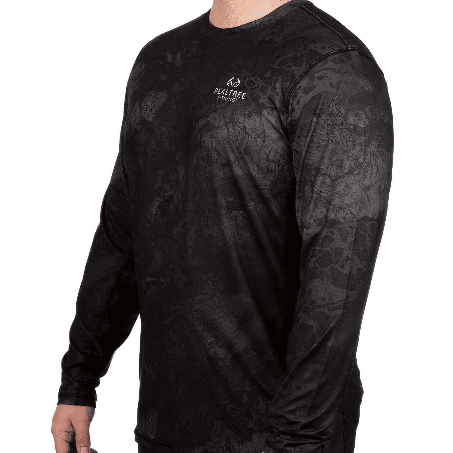 Chemise De Pêche Realtree WAV3 Homme - Manches Courtes, Bleue, Taille L