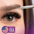 thumbnail image 2 of Bianco Brothers Instruments Professional Stainless Steel Tweezers for Eyebrows, Strong Rust-Resistant Eyebrow Tweezers with Ultra Slant Point, Facial Hair Removal for Women and Men, Made In the US, 2 of 8