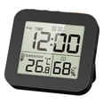 thumbnail image 4 of SUTENGDA Waterproof Digital Clock with Alarm  Battery Powered Timer Clock Humidity Meter Thermometer Date 12/24H Display LCD Large Number Indoor Outdoor Travel White, 4 of 9
