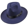 thumbnail image 3 of SPRING PARK Sun Visor Men Women Unisex Classic Hard Felt Western Cowboy Wide Brim Fedora Panama Hat Autumn Vintage Cap, 3 of 3