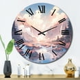 thumbnail image 3 of Designart "Majestic Mountain Views I" Landscapes Oversized Wall Clock, 3 of 5