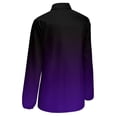 thumbnail image 5 of Black And Purple Gradient Long Sleeve Blouse Woman Streetwear Casual Shirts Summer Oversize Woman Streetwear Clothing Birthday Present, 5 of 7