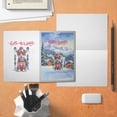 thumbnail image 4 of Hello Welcome Winter The Ski Toy Fox Terrier Snowy Day 5x7in Folded Greeting Card Dog Lover Single Note Card with Envelope - 13013, 4 of 5