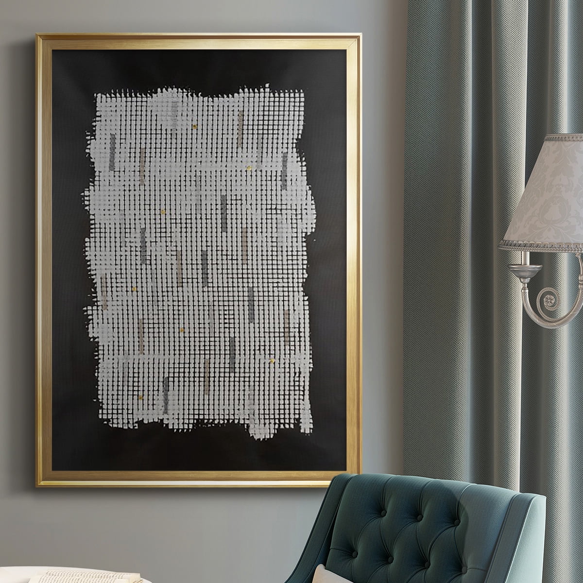 Bits & Bytes II Premium Framed Print, in Gold, Black, or Silver - Ready to Hang