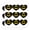 Clear, variant on Batman Classic Bat Shield Logo Heart Shaped Planner Calendar Scrapbook Craft Stickers