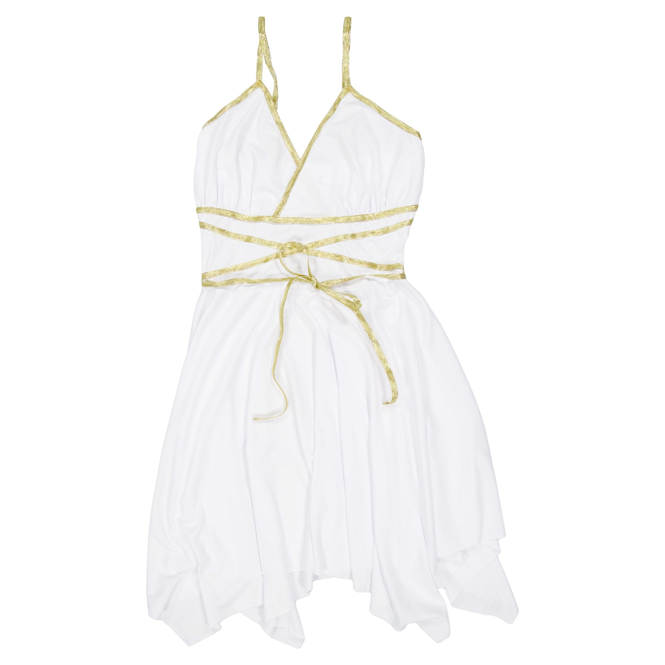 Goddess Starter Dress Accessory for Adults, White, M (8/10), Halloween by Way To Celebrate