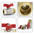 thumbnail image 3 of Heavy Duty Brass Garden Hose Shut Off Valve for Maximum Water Flow, 3 of 6