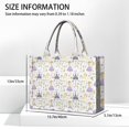 thumbnail image 3 of Large Capacity Tote Bag,Princess Unicorn Pattern Handbag Fashion Luxury Tote Bag,15.7"x13"x 5.1" Inches,Laptop Compatible, 3 of 6