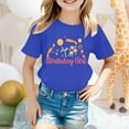 thumbnail image 2 of Godom Girls' Short Sleeve Shirts Crewneck Cute Casual Tops Summer Tee Tops, 2 of 4