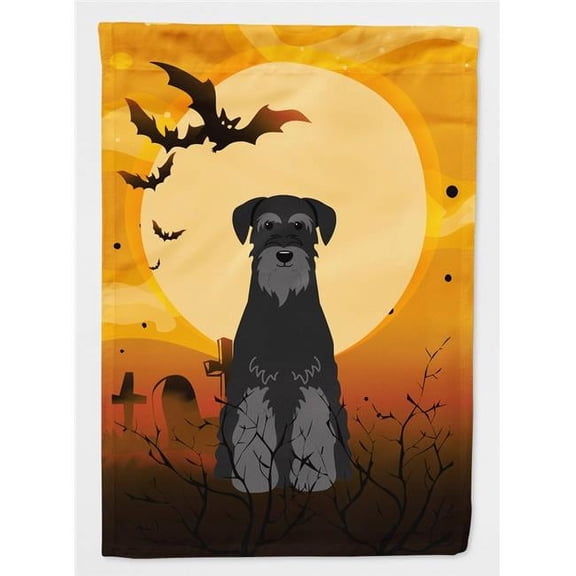 Carolines Treasures BB4298GF Halloween Standard Schnauzer Black Flag Garden Size