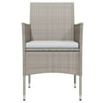 thumbnail image 3 of vidaXL Garden Dining Set Beige and Black, 3 of 5