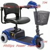 CTM - HS-125 - Lightweight Travel Scooter - 3-Wheel - Blue