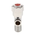 thumbnail image 4 of Conector de Tubo de Agua Zulema Aleación Válvula de Ángulo Paquete de 2 Cuerpo Plateado, 4 of 8