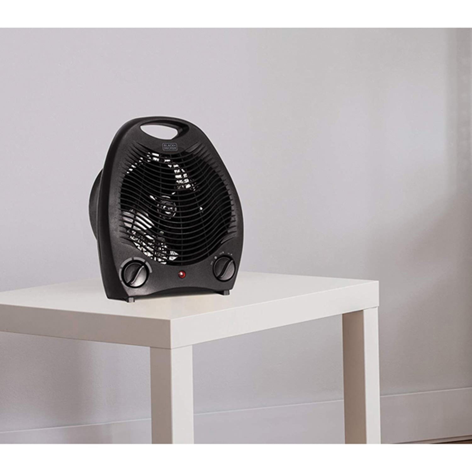 BLACK+DECKER 1,500-Watt-Max Personal Desktop Heater with Fan Setting, Black