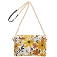 thumbnail image 2 of FORMRS Women Crossbody Purse with Chain Strap Vegan Leather Shoulder Handbag, Yellow Flowers, 2 of 7
