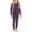 Purple, variant on XIMIN Kids Girls Boys Clothes 2 Piece Fall Outfits Slim Long Sleeve Gradient Color Shirt and Leggings Set Kids Lightweight Thermal Underwear Sets