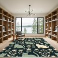 thumbnail image 2 of ODIKA 4' x 6' Machine Washable Non-Slip Area Rug, graphic floral High Traffic Rug, Black, 1128567, 2 of 7