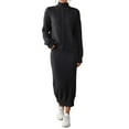 thumbnail image 1 of Conjunto de Dos Piezas para Mujer: Suéter y Falda de Punto Top de Punto y Falda Ajustada Negro S, 1 of 8