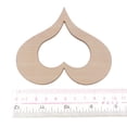 thumbnail image 6 of 5 Pieces Unfinished Wood Hollow Heart Shape Wooden Pieces For Craft DIY Model Making Material 100x85x5mm, 6 of 8
