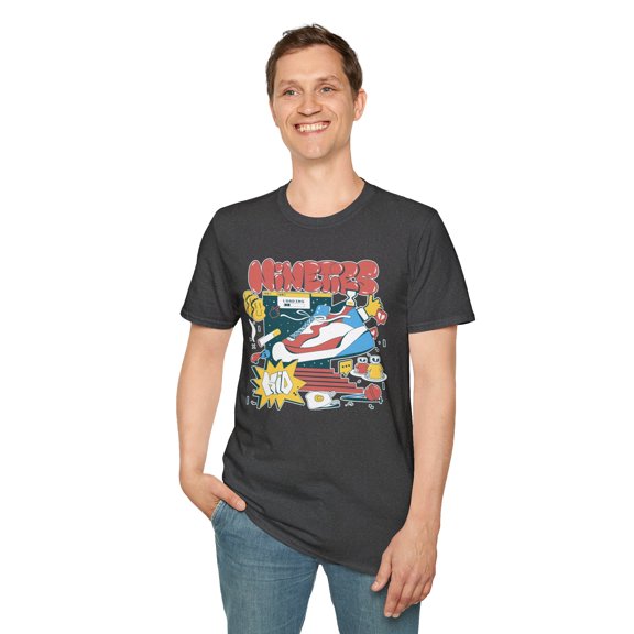 Nineties Kid, Gildan Unisex Softstyle T-Shirt, Retro Graphic Tee, S-3XL