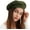 Army Green, variant on Wool Beret Hat French Beret Cap Winter Artist Painter Hat Solid Color for Women
