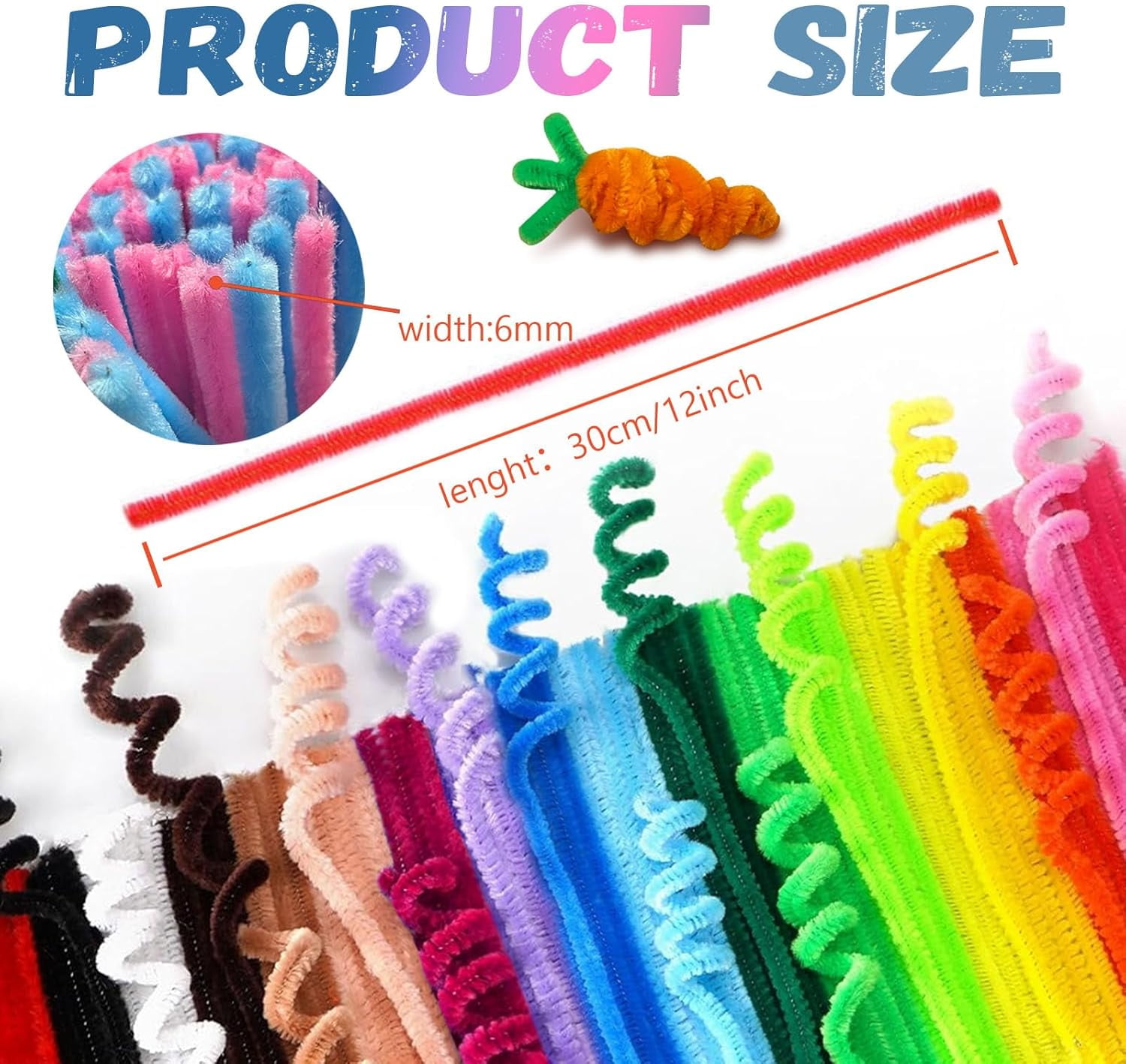 TAETOE Pipe Cleaners Craft Bulk,Kids Toys & Games Gifts,200pcs Arts Crafts,Chenille Stems Art Supplies for Projects Creative DIY Room Decor,Juegos para Niños Fidget Toys for Ages 5-7