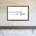thumbnail image 3 of All Because Two People Fell in Love Sign Wood Framed Sign Wall Art Plaque Sign for Home Wall Decor 12 x 21.7 Inch, 3 of 5