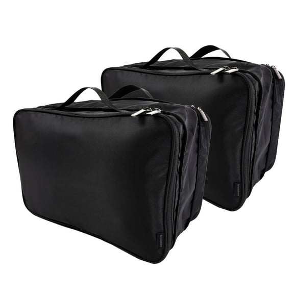Brookstone 2 Pack with Zippers, XL Compression Packing Cube Set