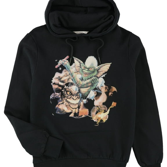 Elevenparis Mens Gremlins Hoodie Sweatshirt, Black, XX-Large
