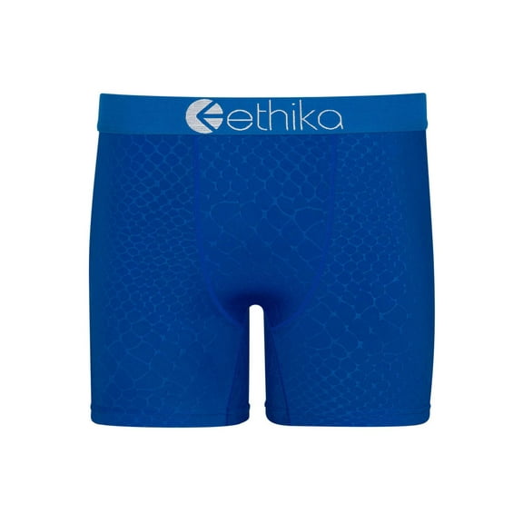 Embossed Python - Blue | Mens Mid