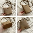 thumbnail image 7 of GASTROPOD Straw Beach Bags for Women Rattan Purse Summer Straw Cross-Body Bag Raffia Handbag Purses Shoulder Bag Small Bucket Bag, 7 of 7