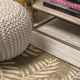 thumbnail image 4 of JONATHAN Y SANTA MONICA 2 x 10 Runner Rug, Nevis Palm Frond - Brown/Beige, SMB119A-210, 4 of 10