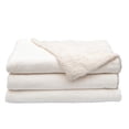 thumbnail image 5 of Great Bay Home Cozy Plush / Sherpa Reversible Throw Blanket, Full / Queen, Optic White, 5 of 5