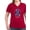 Garnet, variant on CafePress - BC Butterfly Ribbon Women's V Neck Dark T Shirt - Women's V-Neck Dark T-Shirt