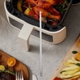 thumbnail image 4 of FONDOTIN 1Pcs Silver Turkey Roasting Rack Rotisserie Replacement Part For Home Kitchen, 4 of 8