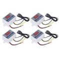 thumbnail image 1 of Temperature Controller,4PCS LED Digital Temperature Temperature Control Switch Digital Thermostat Sturdy Construction, 1 of 8