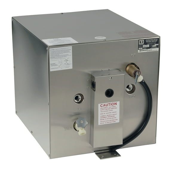 Whale Marine S1250 Whale Seaward 11 Gallon Hot Water Heater W/rear Heat Exchanger - Stainless Steel - 240v - 1500w